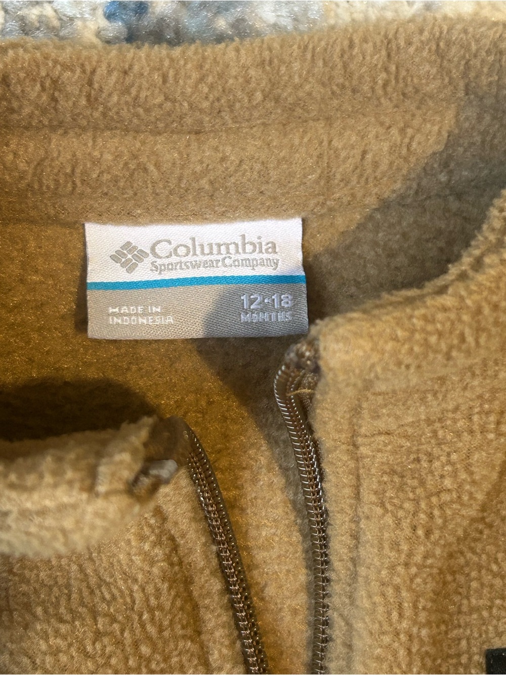 Columbia Men's Quarter-Zip Fleece Sweater - Tan